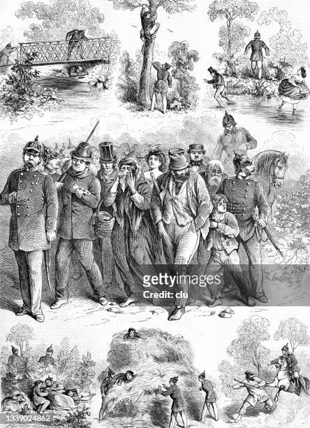 7つのイラストと事件でベルリン・ティーアガルテンでの襲撃 - 1868点のイラスト素材／クリップアート素材／マンガ素材／アイコン素材