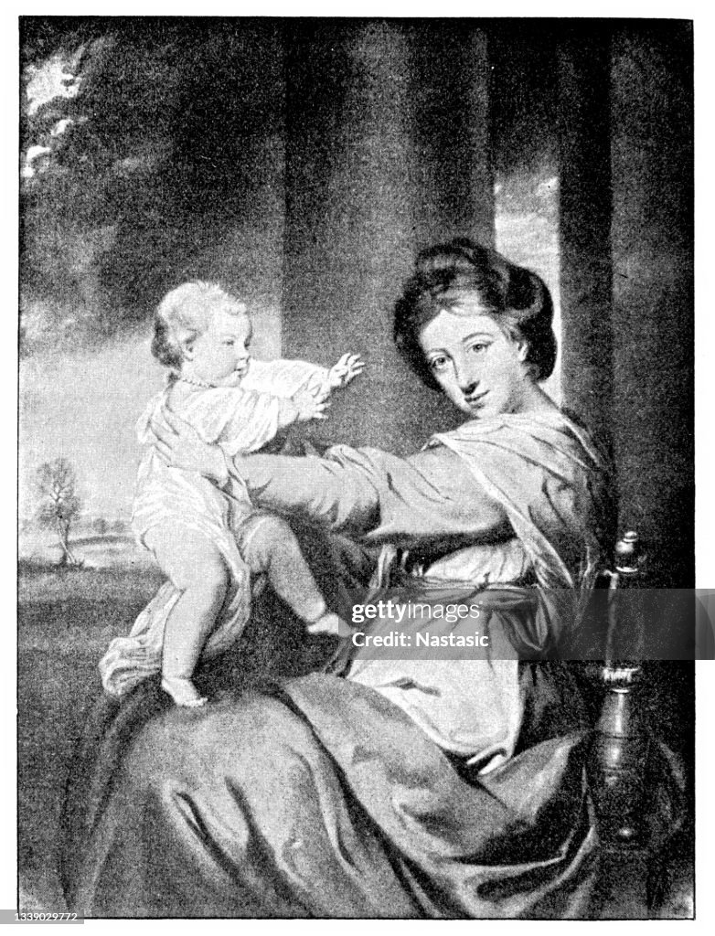 Sarah Churchill, Duchess of Marlborough with child John Churchill