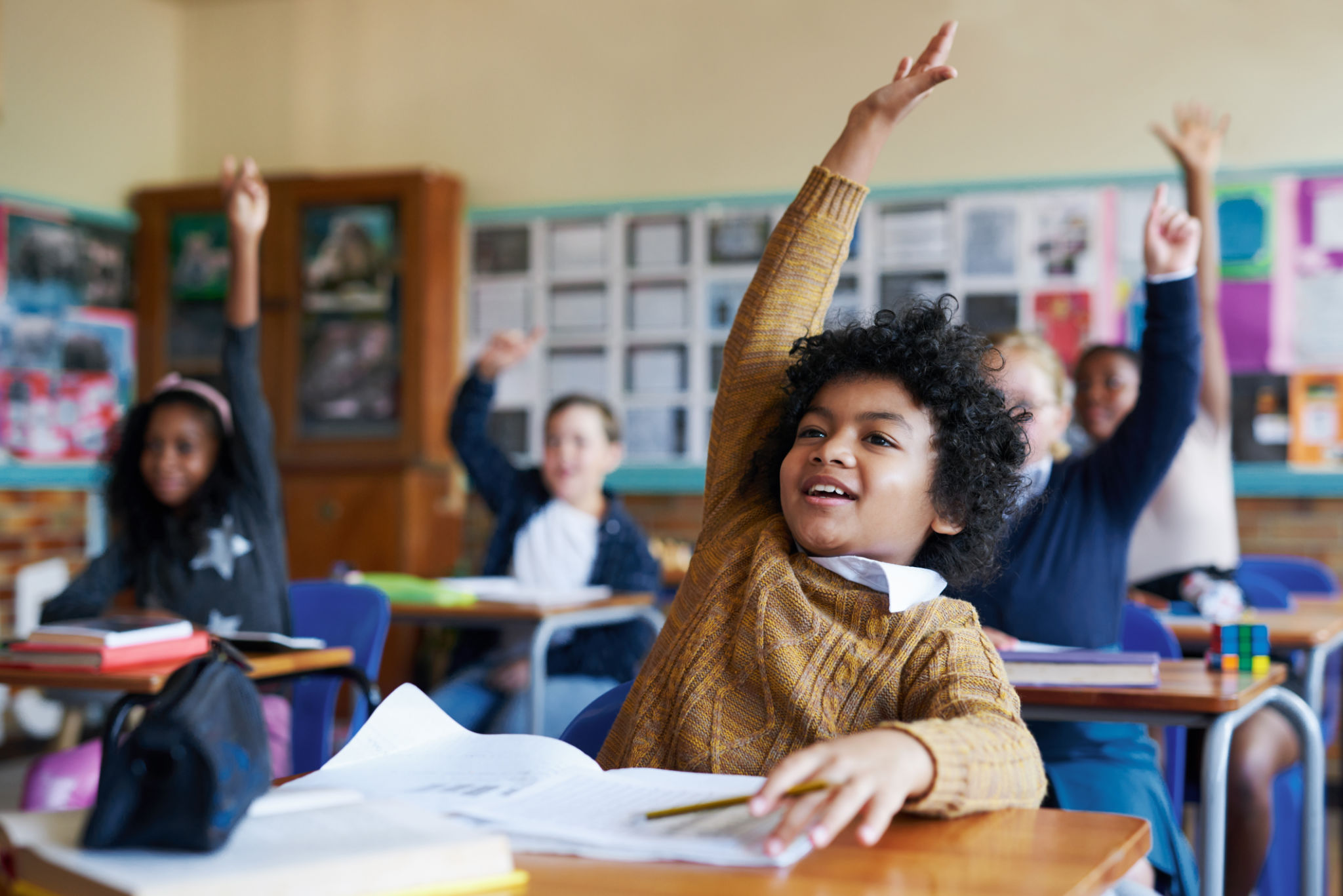 children learning classroom