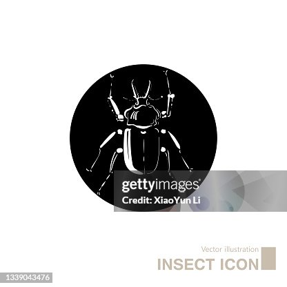 Vector drawn insect icon. Vector drawn insect icon.