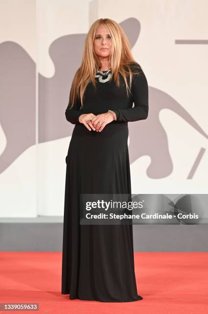 Sabrina Knaflitz attends the red carpet of the movie "Old Henry" during the 78th Venice International Film Festival on September 07, 2021 in Venice,...