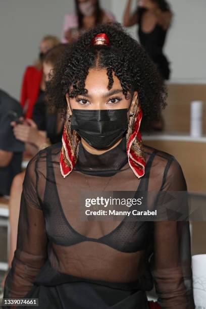 Actress Sofia Bryant attends the ThreeASFOUR front row during NYFW: The Shows at Gallery at Spring Studios on September 08, 2021 in New York City.