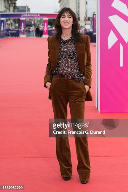 Charlotte Gainsbourg attends the INA digital Award Ceremony And "Jane Par Charlotte " screening during the 47th Deauville American Film Festival on...