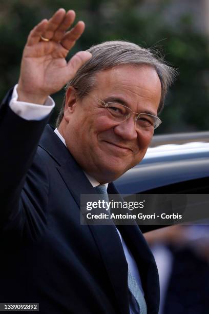 Minister-President of North Rhine-Westphalia and CDU / CSU candidate for the German Federal Chancellery, Armin Laschet, visits French President...