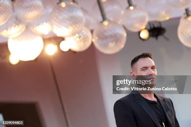 Jonathan Rhys Meyers attends the red carpet of the movie "Freaks Out" during the 78th Venice International Film Festival on September 08, 2021 in...