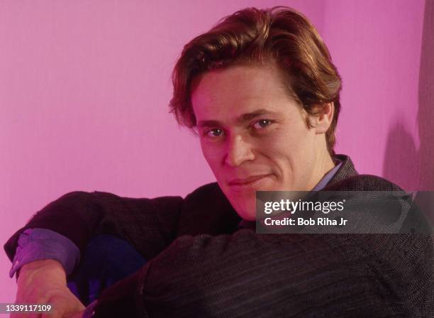 Willem Dafoe, photo shoot, January 27, 1987 in Los Angeles, California.