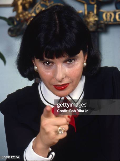 Attorney Gloria Allred photo shoot, May 1, 1985 in Los Angeles, California.