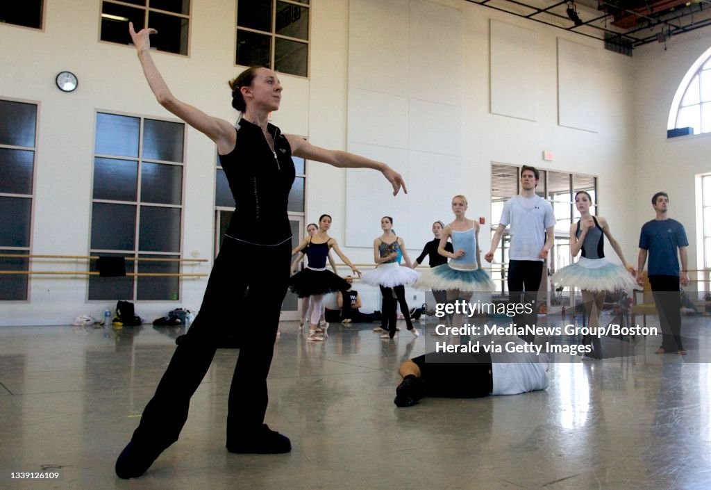 (041709 Boston, Mass.) BALLET Melanie Atkins, who plays evil fairy Caraboss, goes through the studio run through for the Boston Ballet's production of Sleeping Beauty on April 17, 2009. Herald Photo by KELVIN MA. Saved in Saturday.