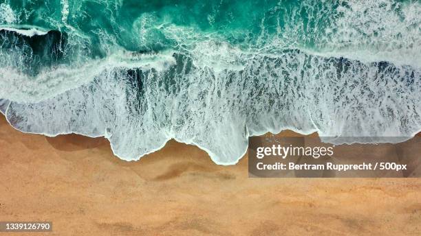 aerial view of beach,denmark - beach denmark stock pictures, royalty-free photos & images