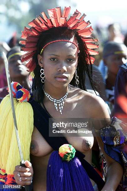 Nothando Dube is chosen as the Swazi King's 12th wife during the annual reed dance on September 14, 2004.
