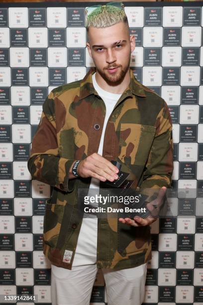 Oskar Zboncki attends the launch event for the Aubin Arms - a 2 week pub takeover by British Menswear brand, Aubin, on September 08, 2021 in London,...