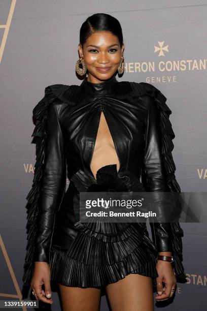Chanel Iman attends the Vacheron Constantin Flagship Grand Opening on September 08, 2021 in New York City.