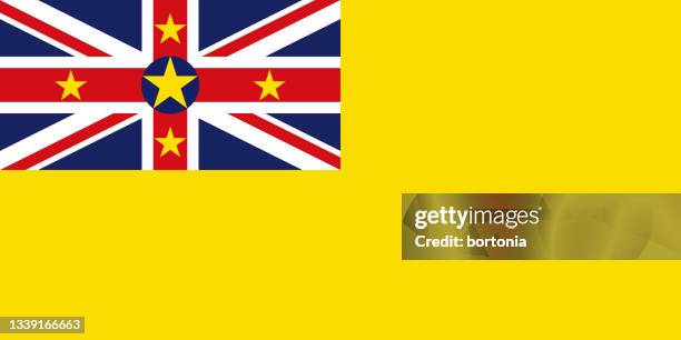 stockillustraties, clipart, cartoons en iconen met niue flag - american samoa