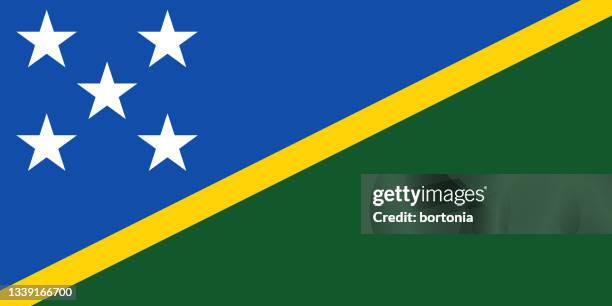 solomon islands flag - solomon islands stock illustrations