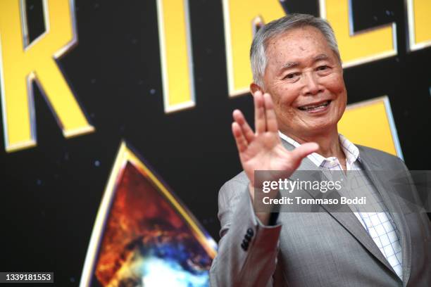 George Takei attends the Paramount+'s 2nd Annual "Star Trek Day" Celebration at Skirball Cultural Center on September 08, 2021 in Los Angeles,...