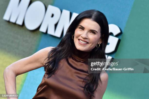 Julianna Margulies attends Apple TV+'s "The Morning Show" Photo Call at Four Seasons Hotel Los Angeles at Beverly Hills on September 08, 2021 in Los...