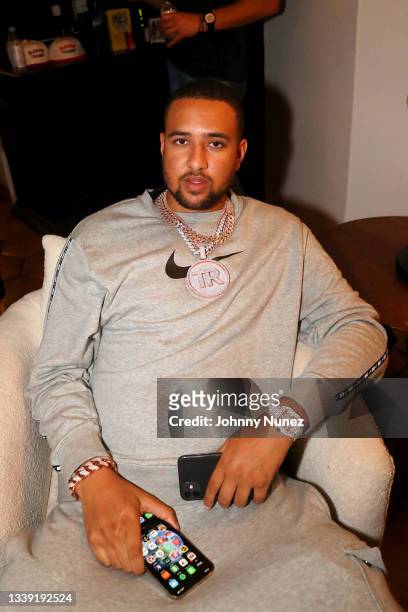 Trizzy attends the Wu-Tang: An American Saga Season 2 Premiere Watch Party with DJ SKEE at Bleeker Trading on September 08, 2021 in New York City.