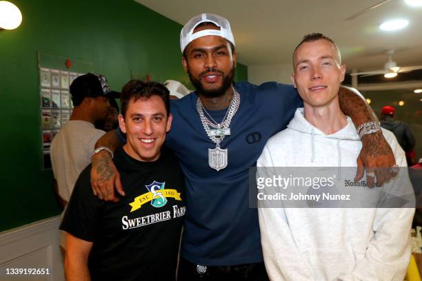 Christian Andersen, Dave East, and DJ Skee attend the Wu-Tang: An American Saga Season 2 Premiere Watch Party with DJ SKEE at Bleeker Trading on...
