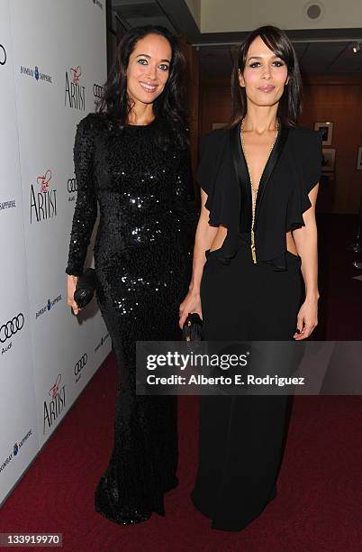 Carmen Chaplin and Dolores Chaplin arrive to a special screening of The Weinstein Company's "The Artist" at AMPAS Samuel Goldwyn Theater on November...