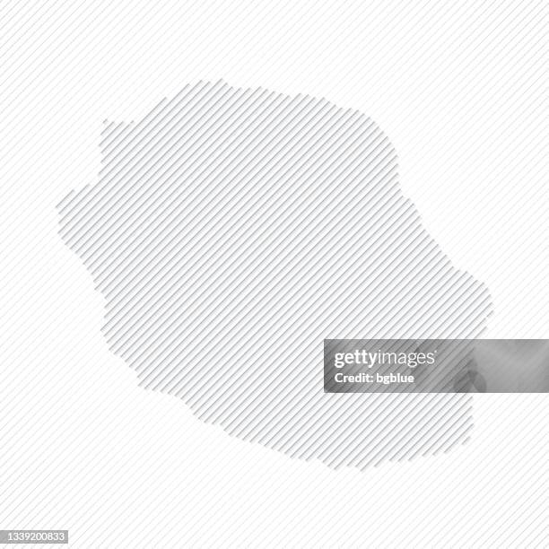 reunion map designed with lines on white background - réunion stock illustrations