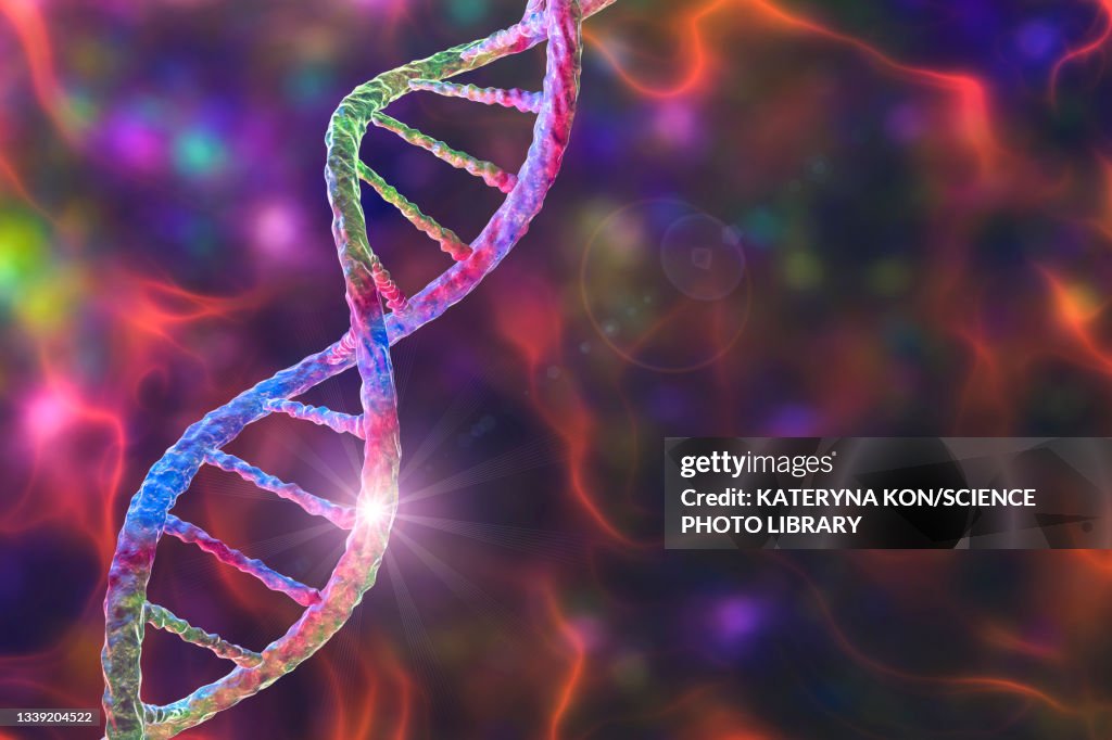 Genetic mutation, conceptual illustration