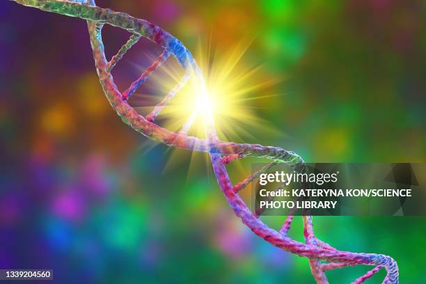genetic mutation, conceptual illustration - neurofibromatose stock-grafiken, -clipart, -cartoons und -symbole