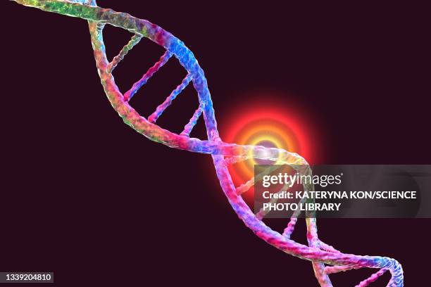 genetic mutation, conceptual illustration - huntington new york stock illustrations