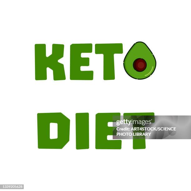 keto diet, conceptual illustration - epilepsy stock illustrations