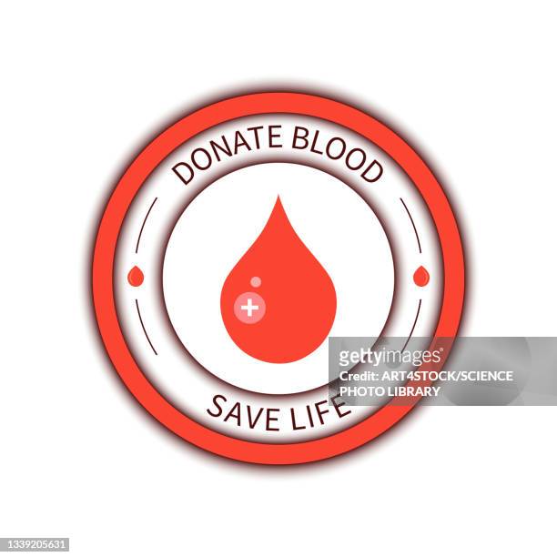 blood donation, conceptual illustration - surgical equipment stock illustrations stock-grafiken, -clipart, -cartoons und -symbole