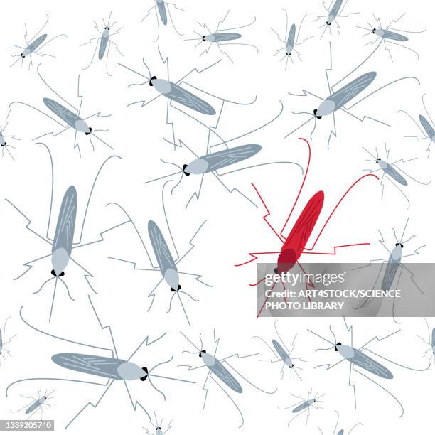 malaria, conceptual illustration - yellow fever stock illustrations