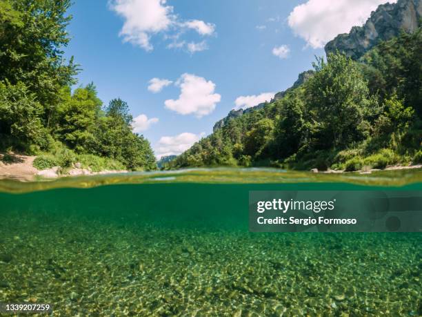 gorges du tarn, unesco world biosphere reserve in france - lozere stock-fotos und bilder