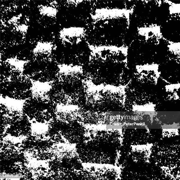 footprint - grunge texture. black dusty scratchy pattern. abstract grainy background. vector design artwork. textured effect. crack. - sand grains stock illustrations
