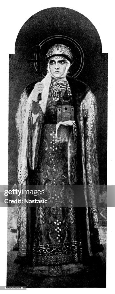 Sketch for Saint Olga by V.Vasnetsov