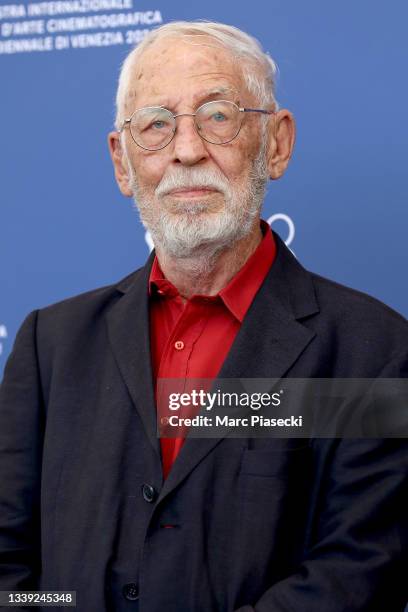 Adriano Aprà attends the photocall of "Viaggio Nel Crepuscolo" during the 78th Venice International Film Festival on September 09, 2021 in Venice,...