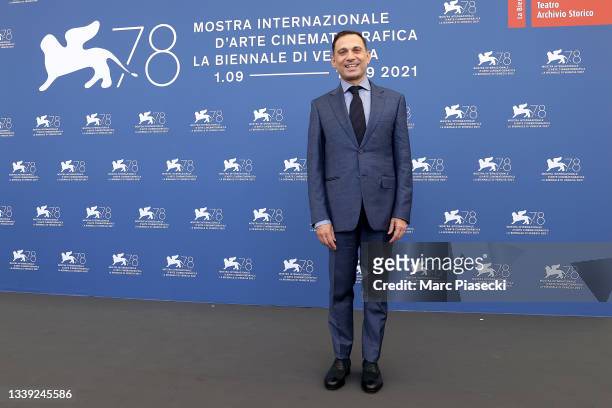 Director Augusto Contento attends the photocall of "Viaggio Nel Crepuscolo" during the 78th Venice International Film Festival on September 09, 2021...