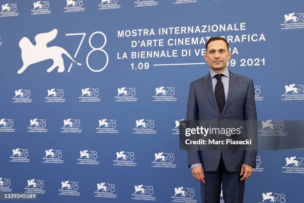 Director Augusto Contento attends the photocall of "Viaggio Nel Crepuscolo" during the 78th Venice International Film Festival on September 09, 2021...