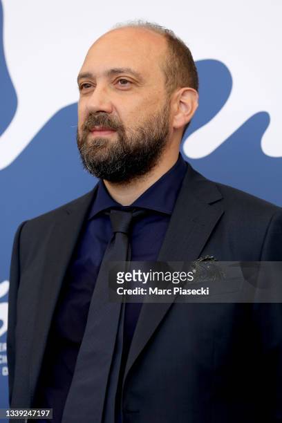 Giancarlo Grande attends the photocall of "Viaggio Nel Crepuscolo" during the 78th Venice International Film Festival on September 09, 2021 in...