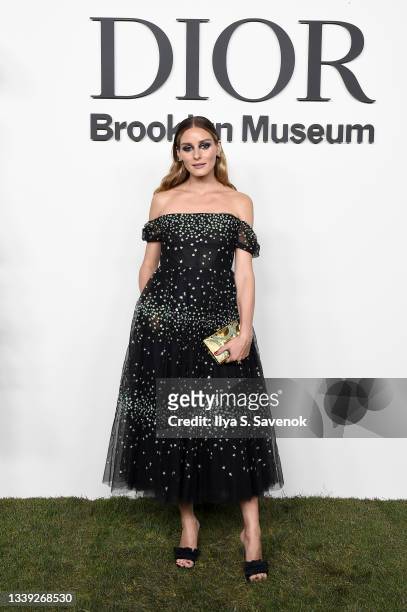 Olivia Palermo attends the Christian Dior Designer of Dreams Exhibition cocktail opening at the Brooklyn Museum on September 08, 2021 in Brooklyn,...