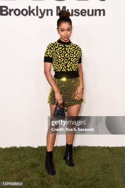 Liza Koshy attends the Christian Dior Designer of Dreams Exhibition cocktail opening at the Brooklyn Museum on September 08, 2021 in Brooklyn, New...