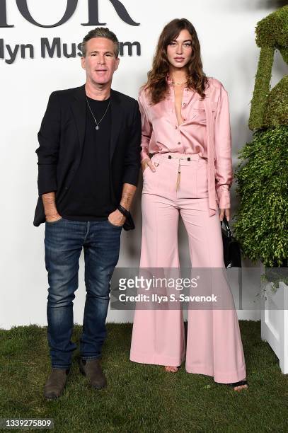 Scott Lipps and Mariana Downing attend the Christian Dior Designer of Dreams Exhibition cocktail opening at the Brooklyn Museum on September 08, 2021...