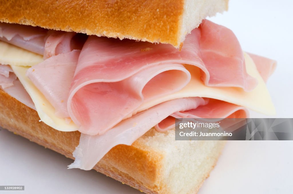 Ham and cheese sandwich