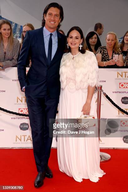 Vernon Kay and Giovanna Fletcher attends the National Television Awards 2021 at The O2 Arena on September 09, 2021 in London, England.