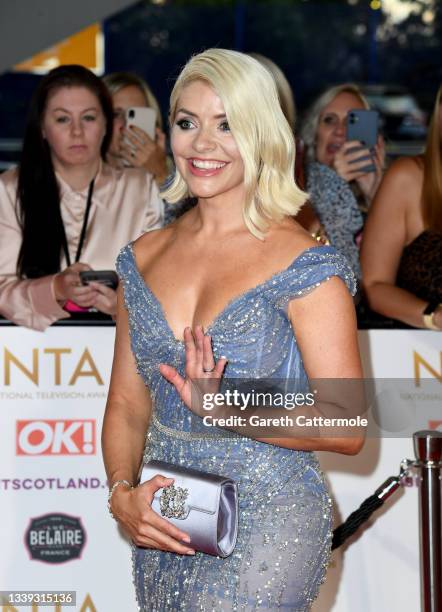 Holly Willoughby attends the National Television Awards 2021 at The O2 Arena on September 09, 2021 in London, England.