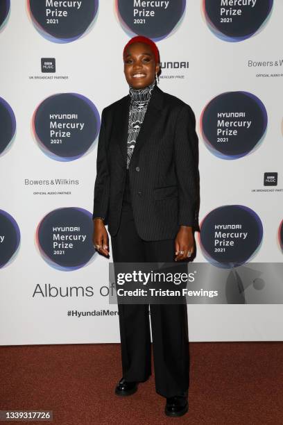 Arlo Parks attends the Hyundai Mercury Music Prize 2021 at Eventim Apollo, Hammersmith on September 09, 2021 in London, England.