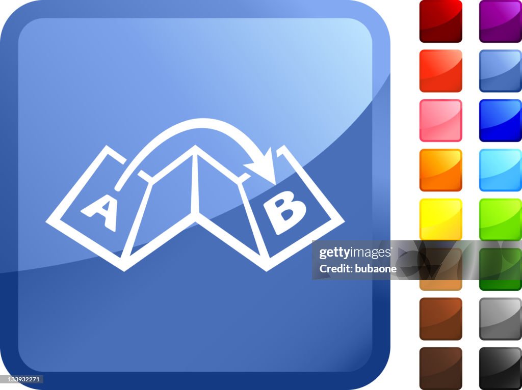 Point A to B internet royalty free vector art