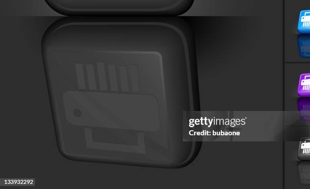 shredder 3d button design - shredding machine stock illustrations