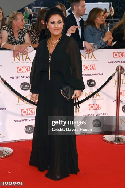 Jessie Wallace attends the National Television Awards 2021 at The O2 Arena on September 09, 2021 in London, England.