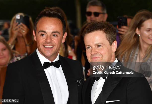 Ant and Dec attend the National Television Awards 2021 at The O2 Arena on September 09, 2021 in London, England.