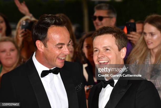 Ant and Dec attend the National Television Awards 2021 at The O2 Arena on September 09, 2021 in London, England.