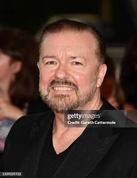 Ricky Gervais attends the National Television Awards 2021 at The O2 Arena on September 09, 2021 in London, England.